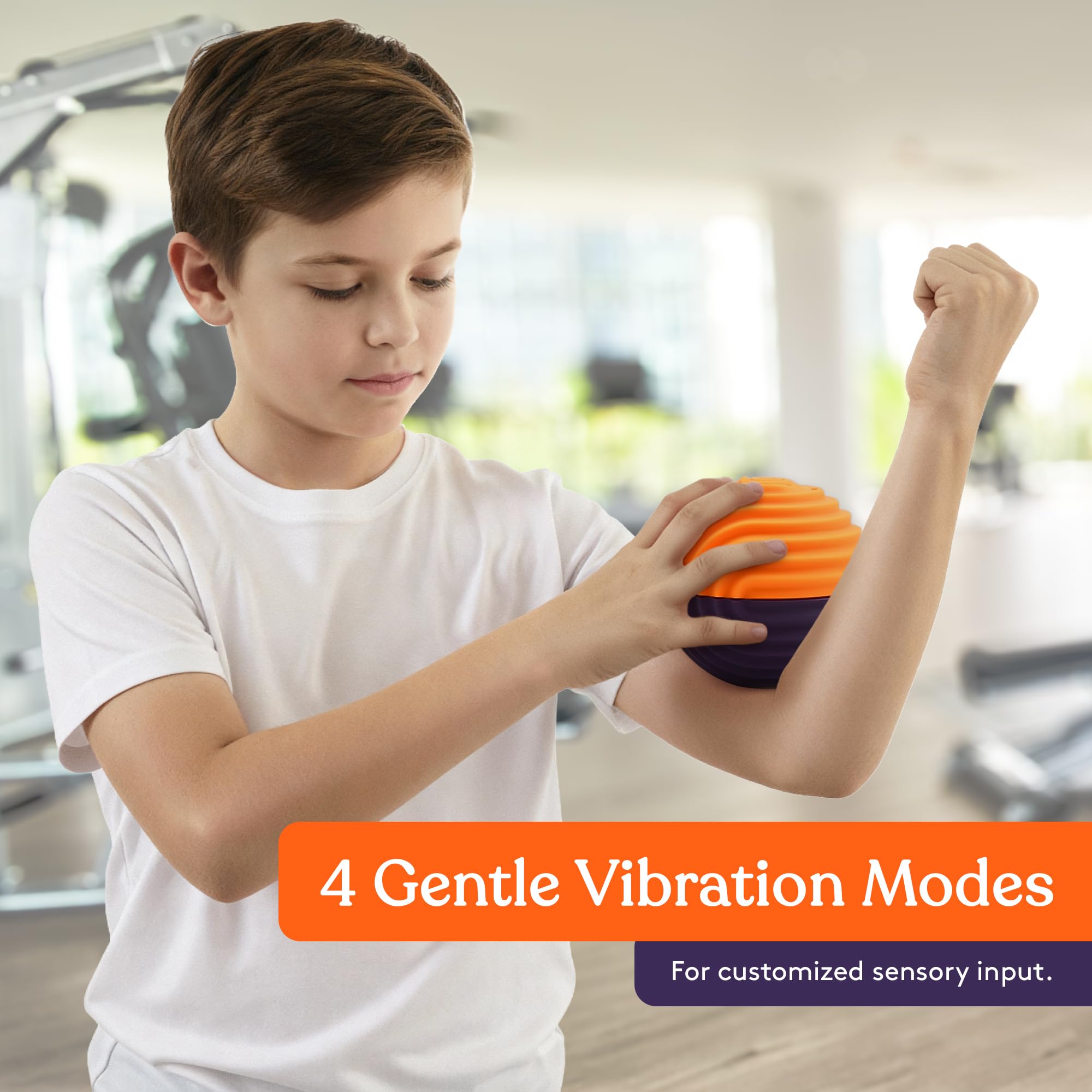 Special Supplies Sensory Massage Ball - Orange & Purple - 4 Vibration Modes, Tactile Stimulation, Stress Relief, Therapy & Sensory Tool for Kids and Adults — Amazon image 2