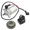 Starter Motor Combo Kit for Polaris Outlaw 50 2008-2019, Predator 50 2007, 0453848, 12V, 25A, Metal