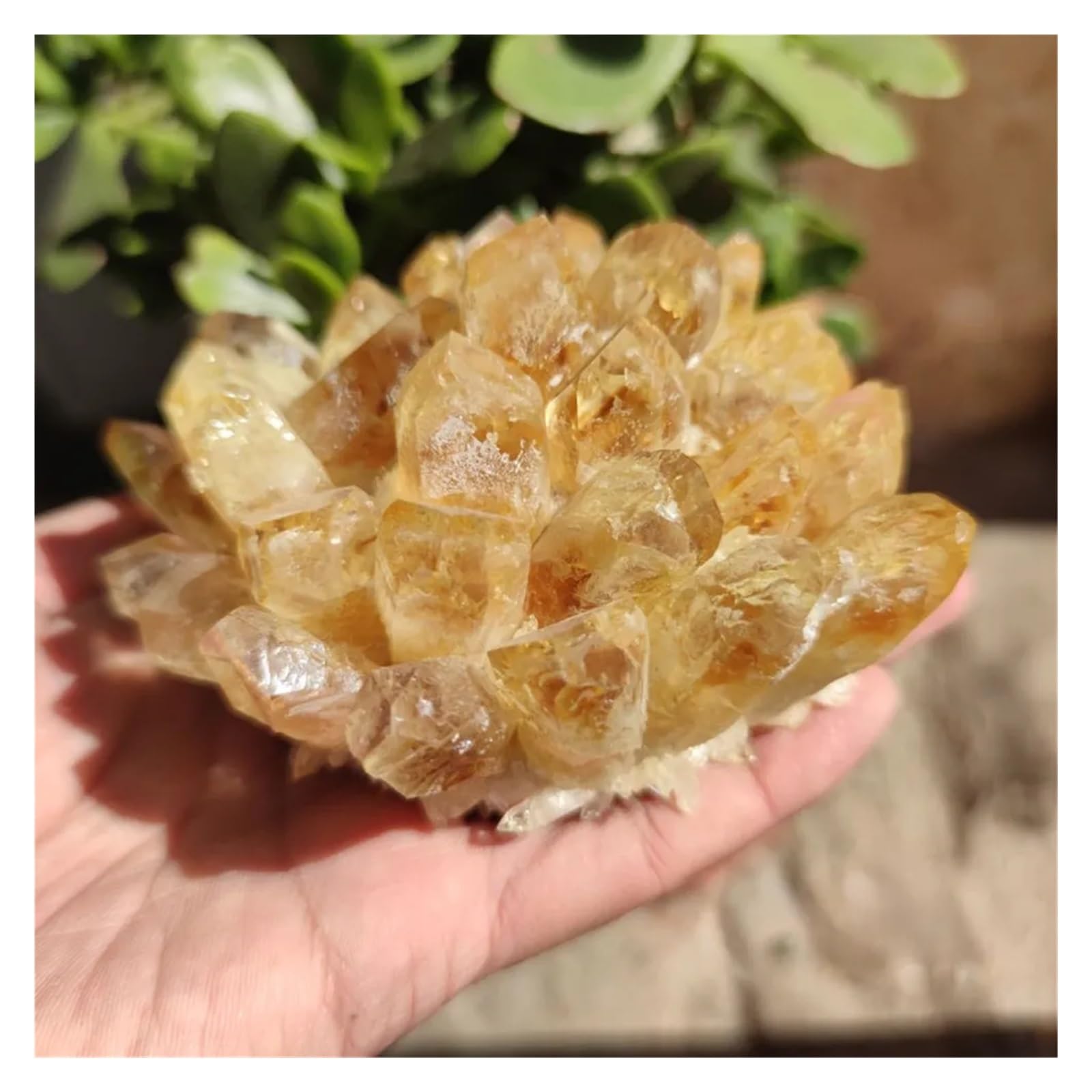 Amas de cristaux de quartz citrine naturelle pour raviver un intérieur terne