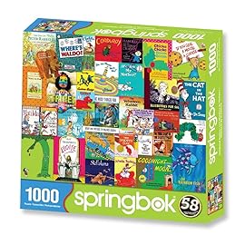 Springbok Childhood Stories 1000 Piece Jigsaw Puzzle for Adults & Kids Features Book Covers from Some of Your Favorite Childhood Stores