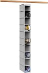 SimpleHouseware 10 Shelves Hanging Shoes Organizer Holder for Closet, 2 Pack, Grey