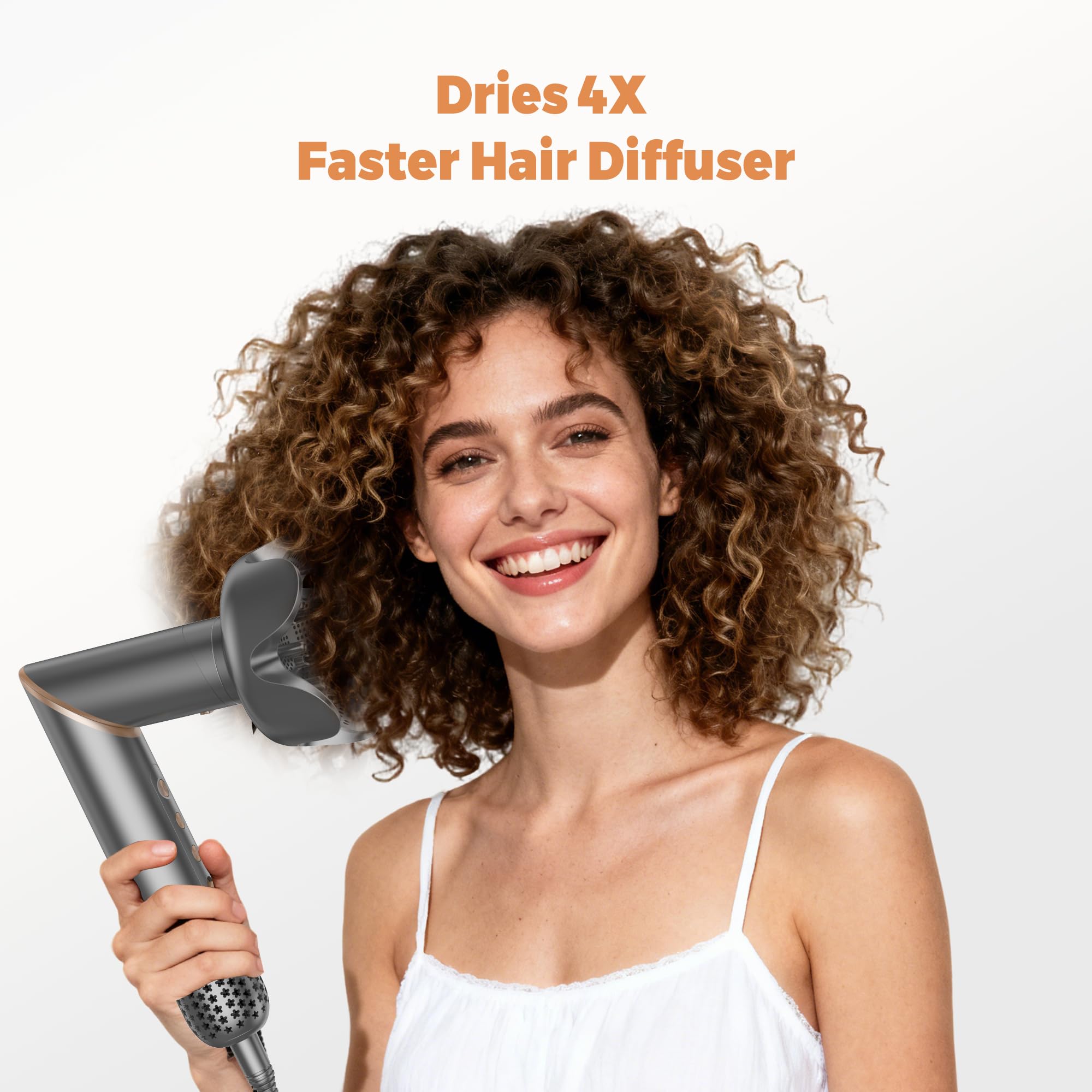 OKWRAP Hair Styler Set, Haarstyler 6 in 1, Multistyler Haare 110000 U/MIN mit Rundbürste Föhn, Diffusor, Automatischer Lockenstab, Glättbürste für Trocknen, Glätten,Locken mit Aufbewahrungstasche