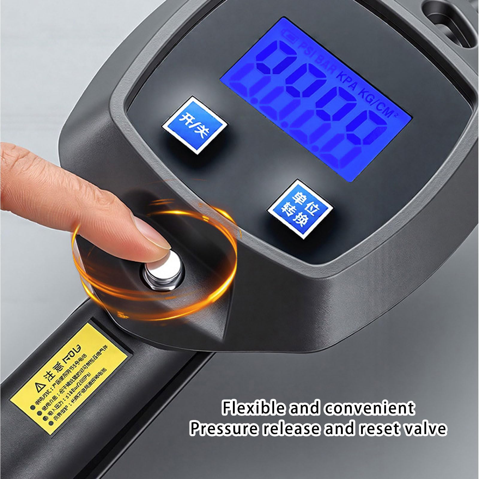 Manometri avanzati a riempimento d ' olio con ampio display retroilluminato e design antivibrante per tutti i veicoli Misurazione digitale della pressione dei pneumatici con illuminazione