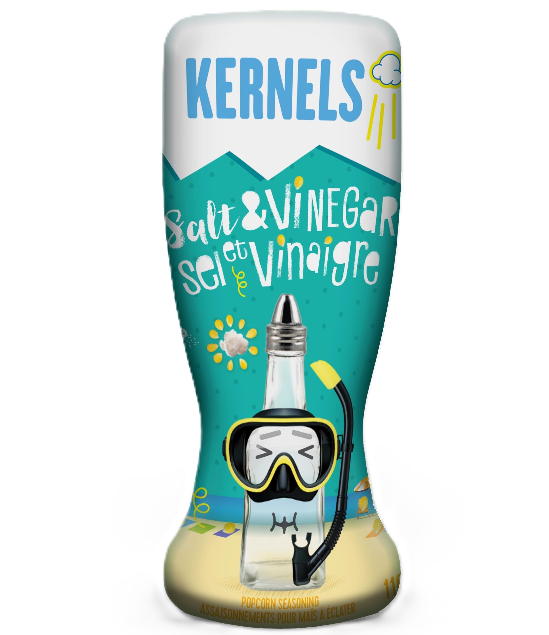 Kernels, Popcorn Seasoning, Salt and Vinegar, 110g