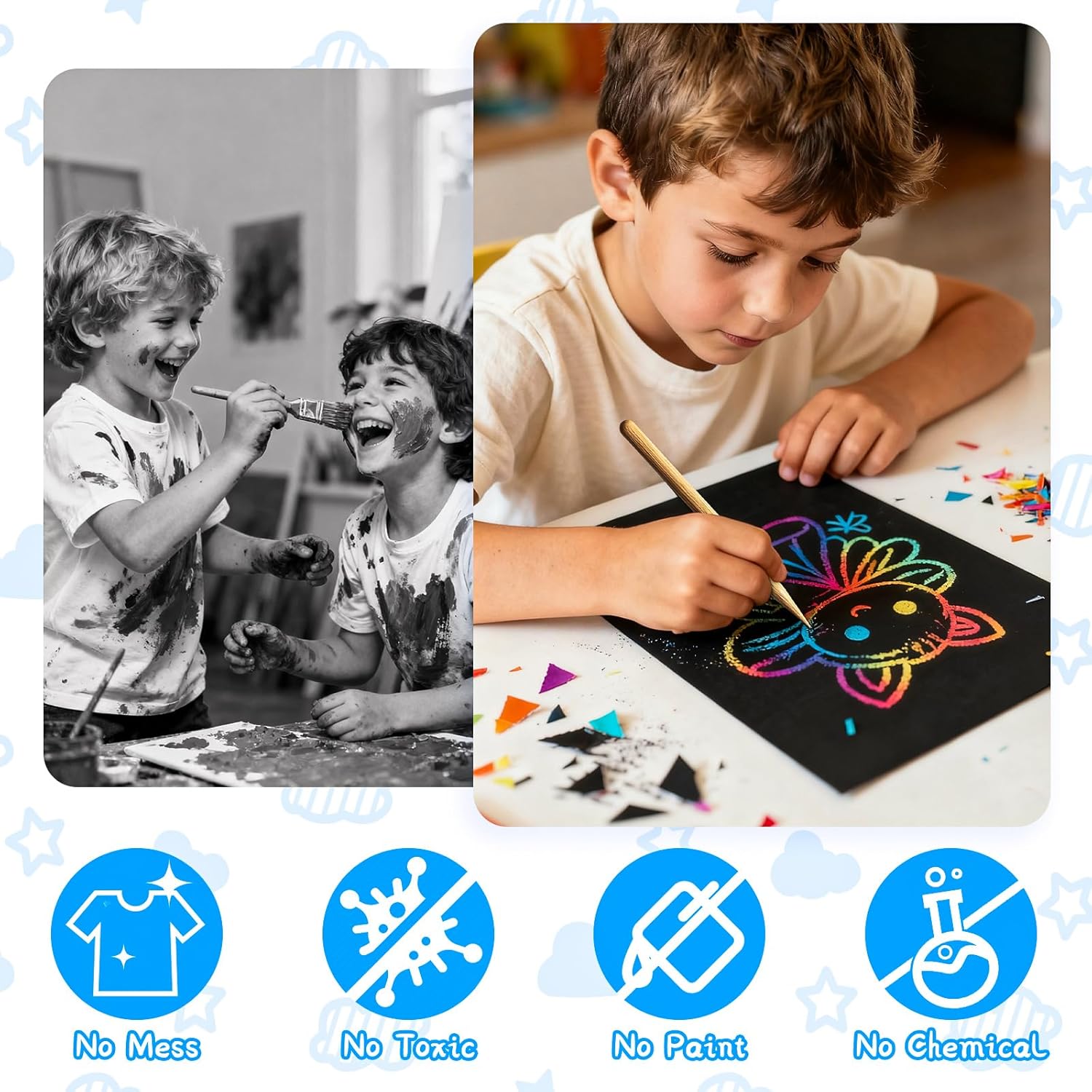 Unleash Creativity: Cityrosy Scratch Art Paper Rainbow Sets Review for Kids 3-12