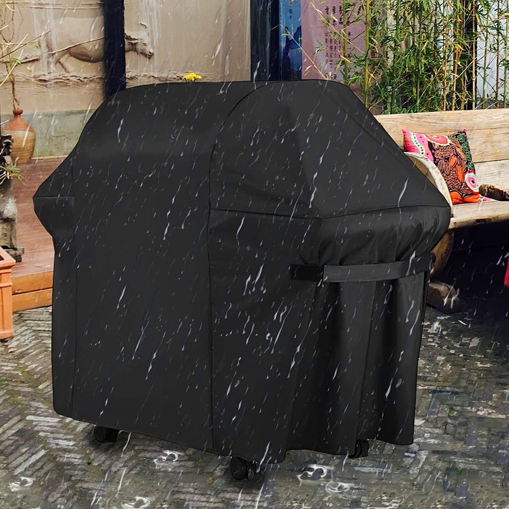 Copertura impermeabile per barbecue 420D, protegge da polvere e pioggia, adatta per griglie a gas e carboniere. Accessorio universale per barbecue da giardino