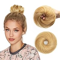 Vista 31 de isheeny Moño de Cabello Humano 100%, Moño Despeinado Pieza de Cabello Extensiones de Cabello Humano Real Rizado Natural Moño de Cabello Marrón