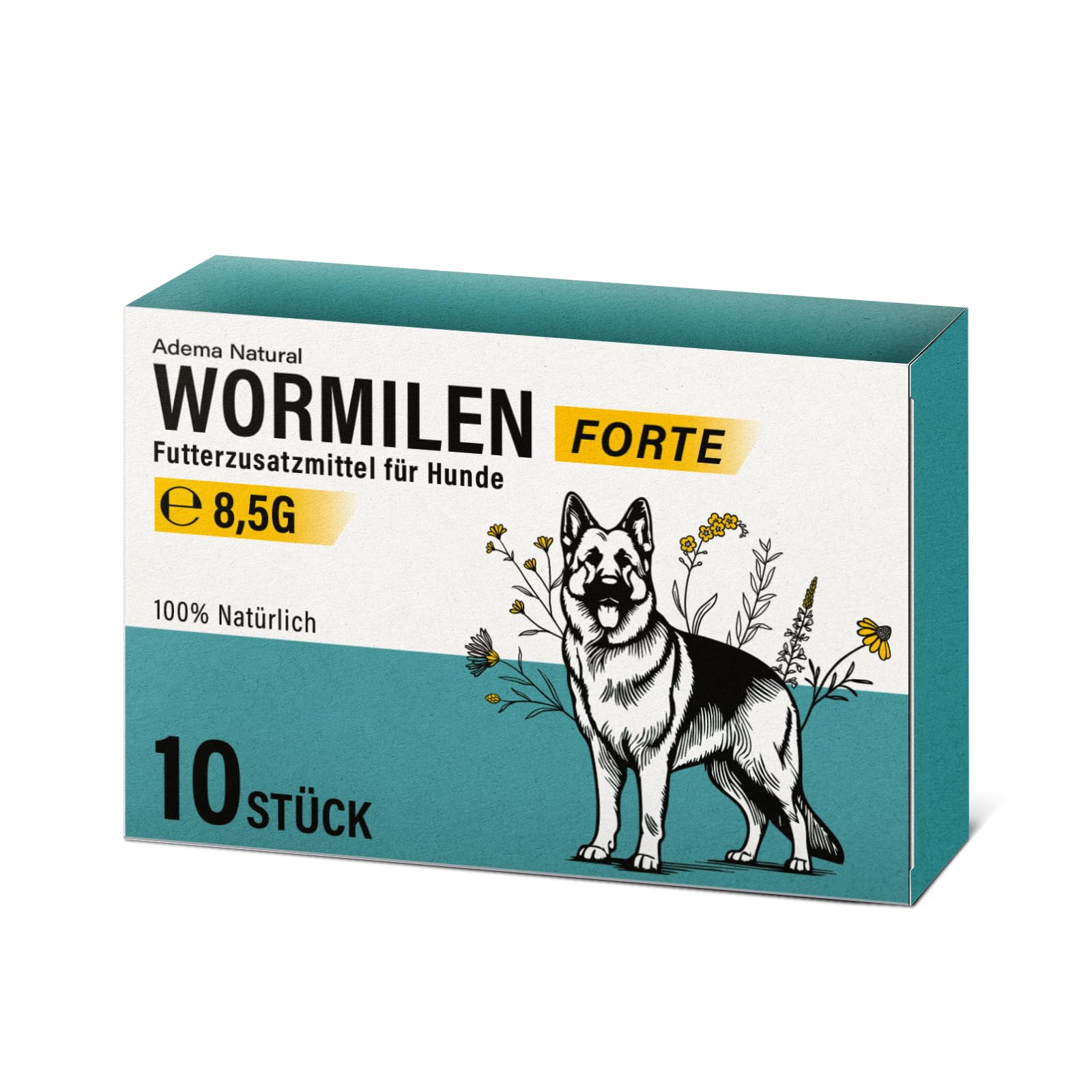 WORMILEN – Wurmmittel sekundierend - Wormwood Extrakt Hund – Natürliche Formel für Hunde - Wurmkur Sekundierend - Ergänzungsfuttermittel für eine optimale Unterstützung - ohne Zusätze