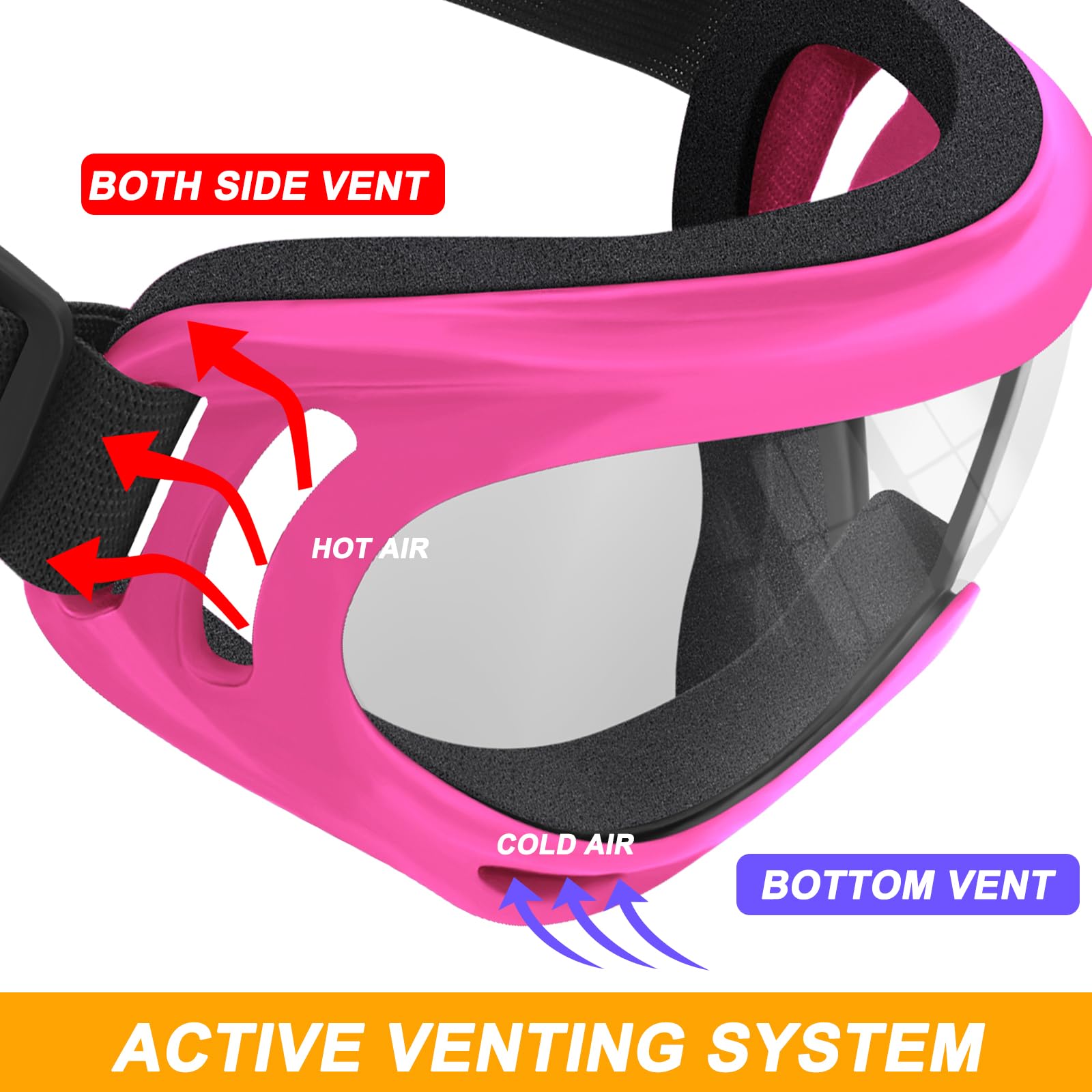 OXG 5 Stück Dirt Bike ATV Goggles Motorrad Gear ATV Reiten Motocross Dirtbike 4-Rad Goggles Zubehör Skibrille für Herren Damen Jugend