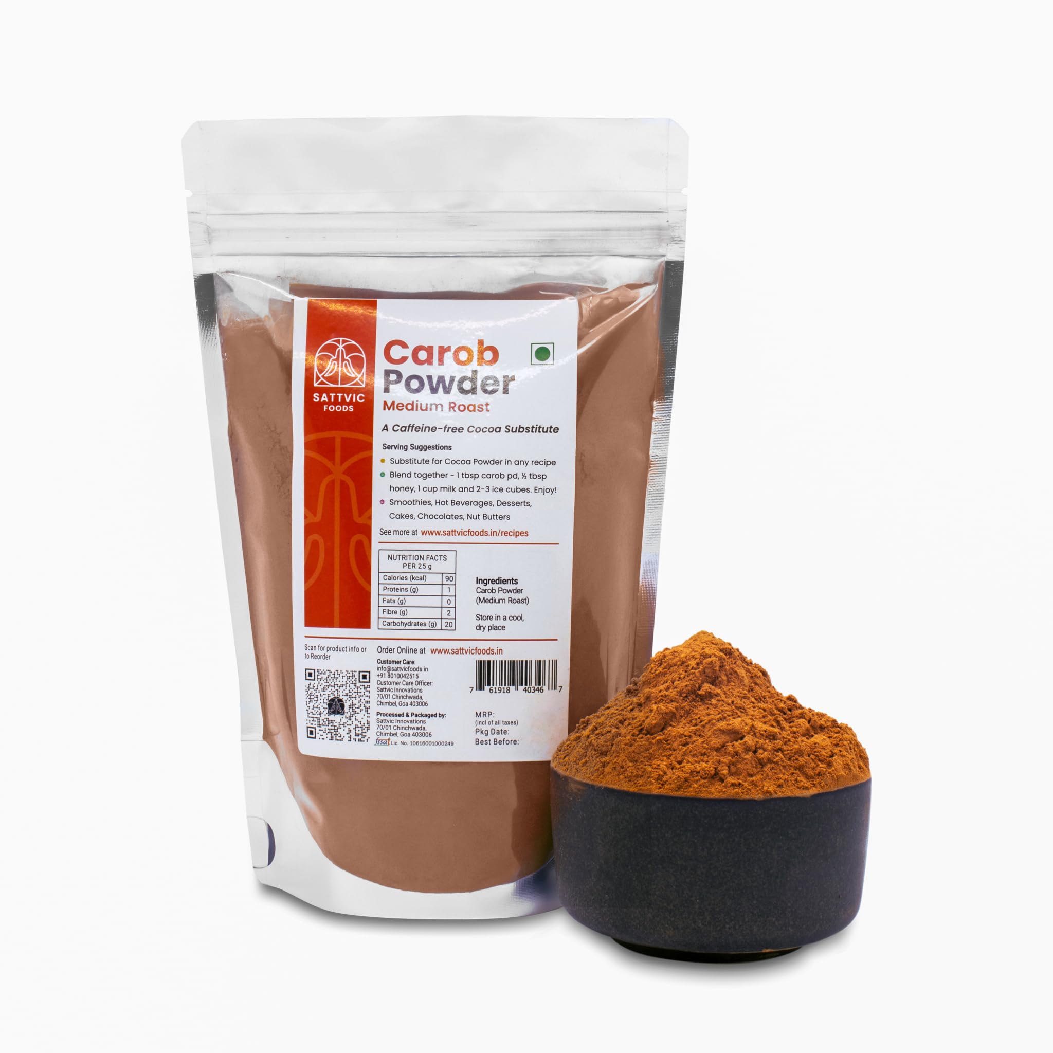 See full amazon price history chart for Sattvic Foods Carob Powder Medium Roast (1.8 kg) | Caffeine/Theobromine-Free Naturally Sweet Cocoa Substitute | Suitable for Pets | Ideal for Baking, No-Bake, Smoothies, Shakes & Dog Treats Sattvic Foods Carob Powder Medium Roast (1.8 kg) | Caffeine/Theobromine-Free Naturally Sweet Cocoa Substitute | Suitable for Pets | Ideal for Baking, No-Bake, Smoothies, Shakes & Dog Treats (B08WRSZLZ9) Amazon Price History, Amazon Price Tracker