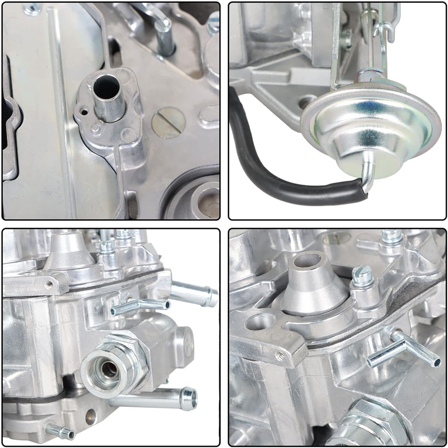 waltyotur 4 Barrel Carburetor For 1904R 1906R Rochester Quadrajet 4MV Vacuum Secondary 750CFM Replacement for Chevy GMC with 305-350c.i Engine 1980-1989 Electric Choke 4BBL Carb W/Gaskets Plugs Jets