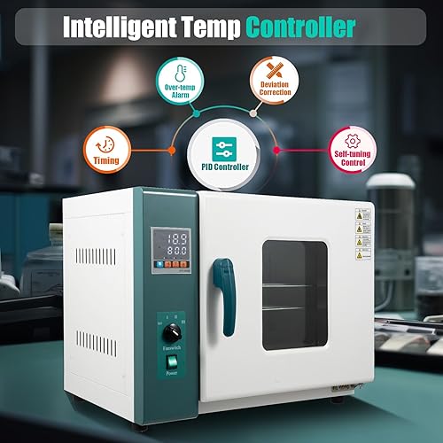 Miniatura 9 de Horno de convección,110V 1000W horno de secado industrial laboratorio industrial digital forzado convección de aire