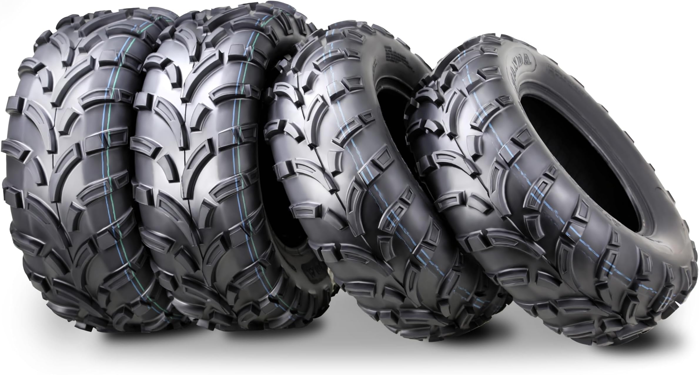 Full set ATV/UTV Tires 25x8-12 Front & 25x10-12 Rear /6PR
