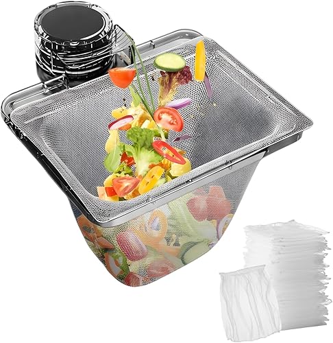 Abflusssieb Küchenspüle 151-teilig, Sieb für Spülbecken mit 150 Filternetzen, Pl