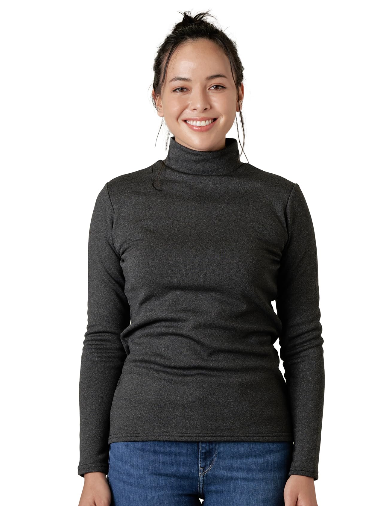 LAPASA Donna Maglia Termica Collo a Lupetto L87 L89 - Abbigliamento Termico Traspirante a Maniche Lunghe Fodera in Pile Strato Base