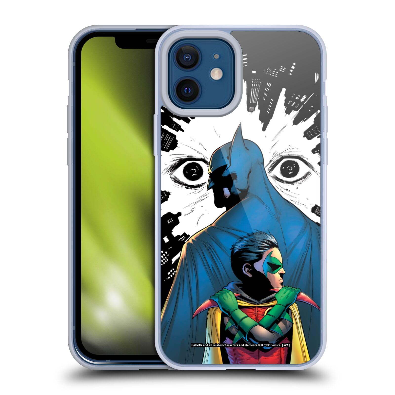 Carcasa iPhone 12 Robin Batman funda gel suave fina DC Comics #22 7
