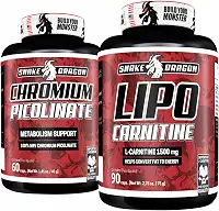 Kit 1x L-Carnitina 1500mg Por Dose Ultra Concentrado Puro 90 Cápsulas L-Tartarato Suplemento Carnitine + 1x Picolinato de Cromo Controle de Apetite 60 Cápsulas 35mcg 100% Puro Auxilia Metabolismo