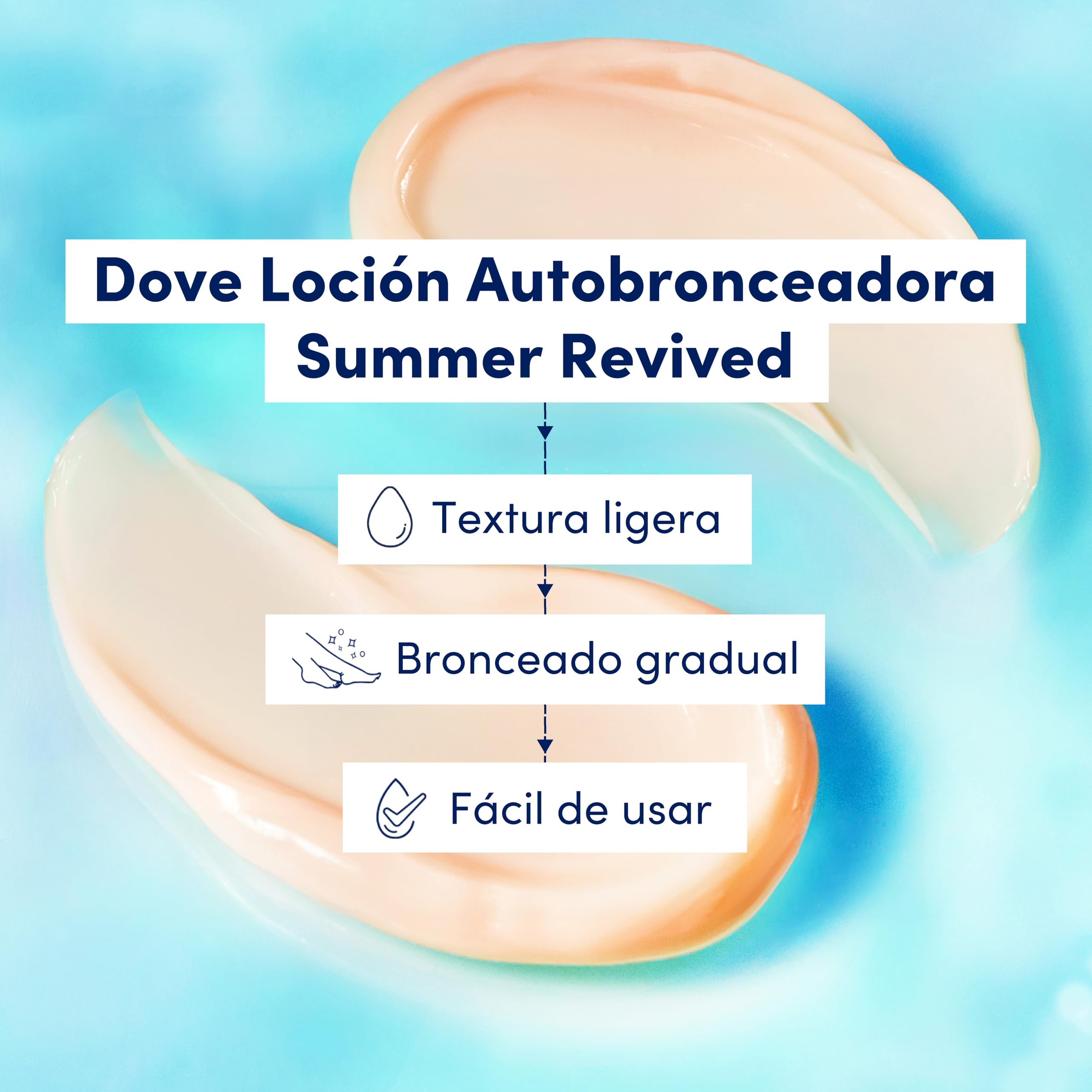 Dove Loción Autobronceadora Facial Summer Revived Para piel de tono medio a oscuro 75 ML