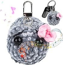 MplehDa Portachiavi Criceto Triste, Portachiavi Criceto Triste con Suono di Violino, Portachiavi in Peluche con Criceto Triste, Criceto Triste Portachiavi, Portachiavi Carino Per Bambini e Adulti