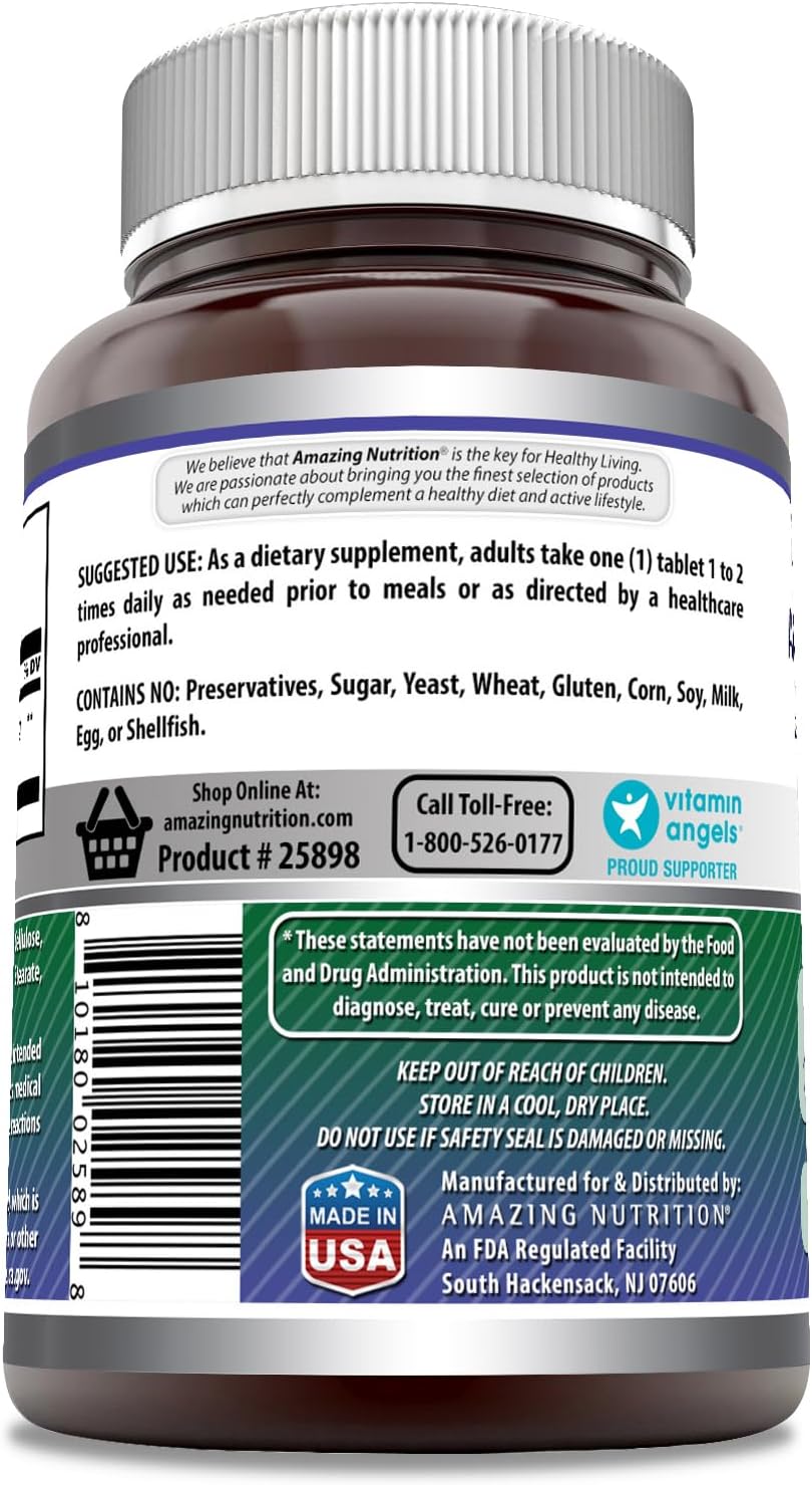 Amazing Formulas Tribulus Extract Supplement | 1000 MG | 180 Tablets | Non-GMO | Gluten Free | Made in USA 180 Count