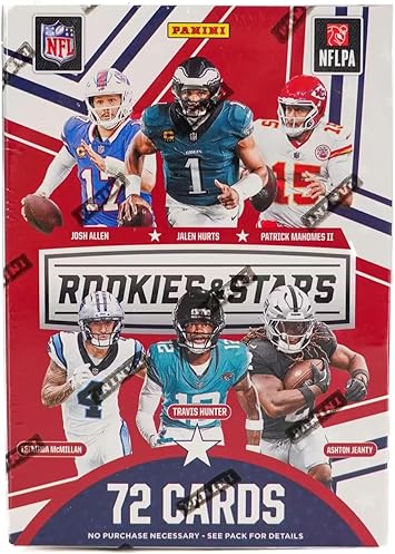 2025 Panini Rookies & Stars Football 6-Pack Hobby Blaster Trading Card Box 1 Autograph or Memorabilia Card Per Box