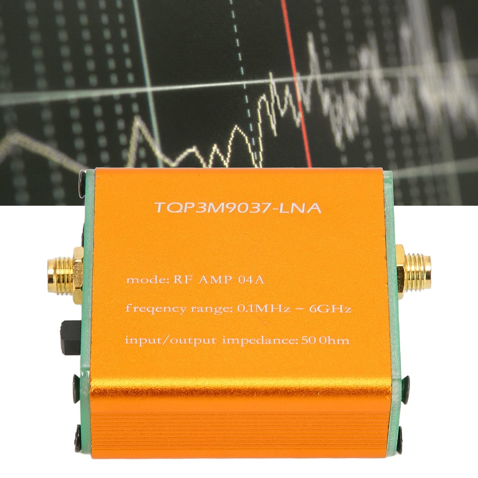 Amplificatore a Basso Rumore da 0,1 MHz a 6 GHz, Modulo Preamplificatore di Potenza RF LNA Ad Alto Guadagno da 20 DB, Amplificatore RF Femmina SMA a (Spedito con batteria agli