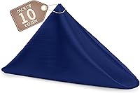 Vista 279 de Ultimate Textile -1 docena - Reversible Shantung Satin - Majestic - Servilletas de tela Majestic de 17 x 17 pulgadas color azul pizarra