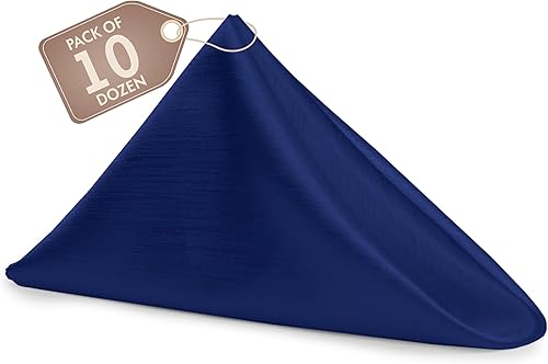 Miniatura 279 de Ultimate Textile -1 docena - Reversible Shantung Satin - Majestic - Servilletas de tela Majestic de 17 x 17 pulgadas color azul pizarra