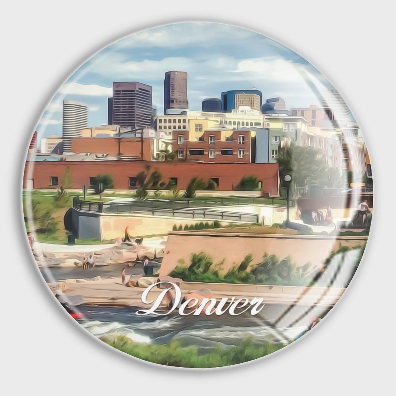 Aimants magnétiques en verre Denver pour tableau métallique et frigo