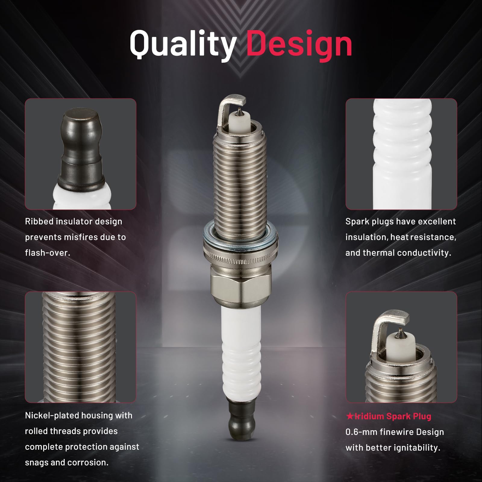 Amazon.com: BDFHYK LKAR6AIX-11 Iridium Spark Plugs Compatible with