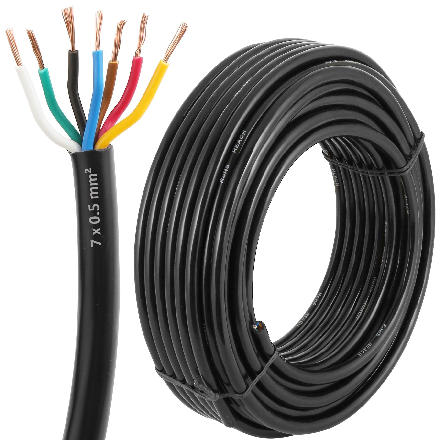 ETUKER 2X Anhänger Stecker 3polig Stecker Traktor 12v Dreipo
