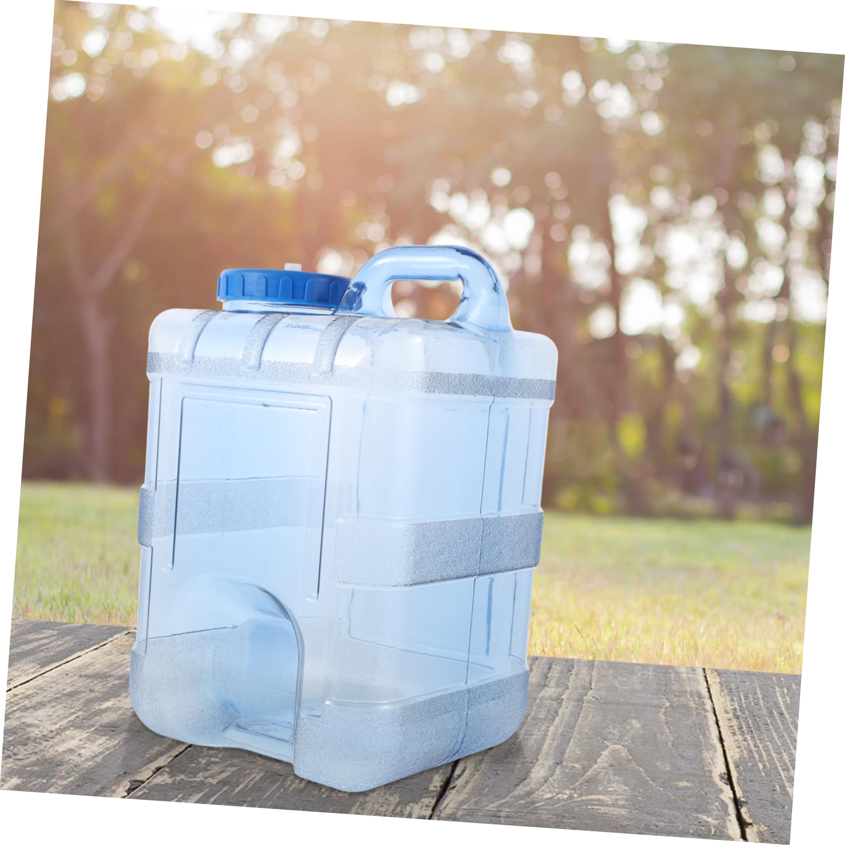 UPKOCH Bidon de Camping 15 L Étanche en Plastique Solide, Réservoir d'eau Portable Léger, Contenant d'eau Potable Multifonctionnel pour Usage Extérieur, Voiture et Maison