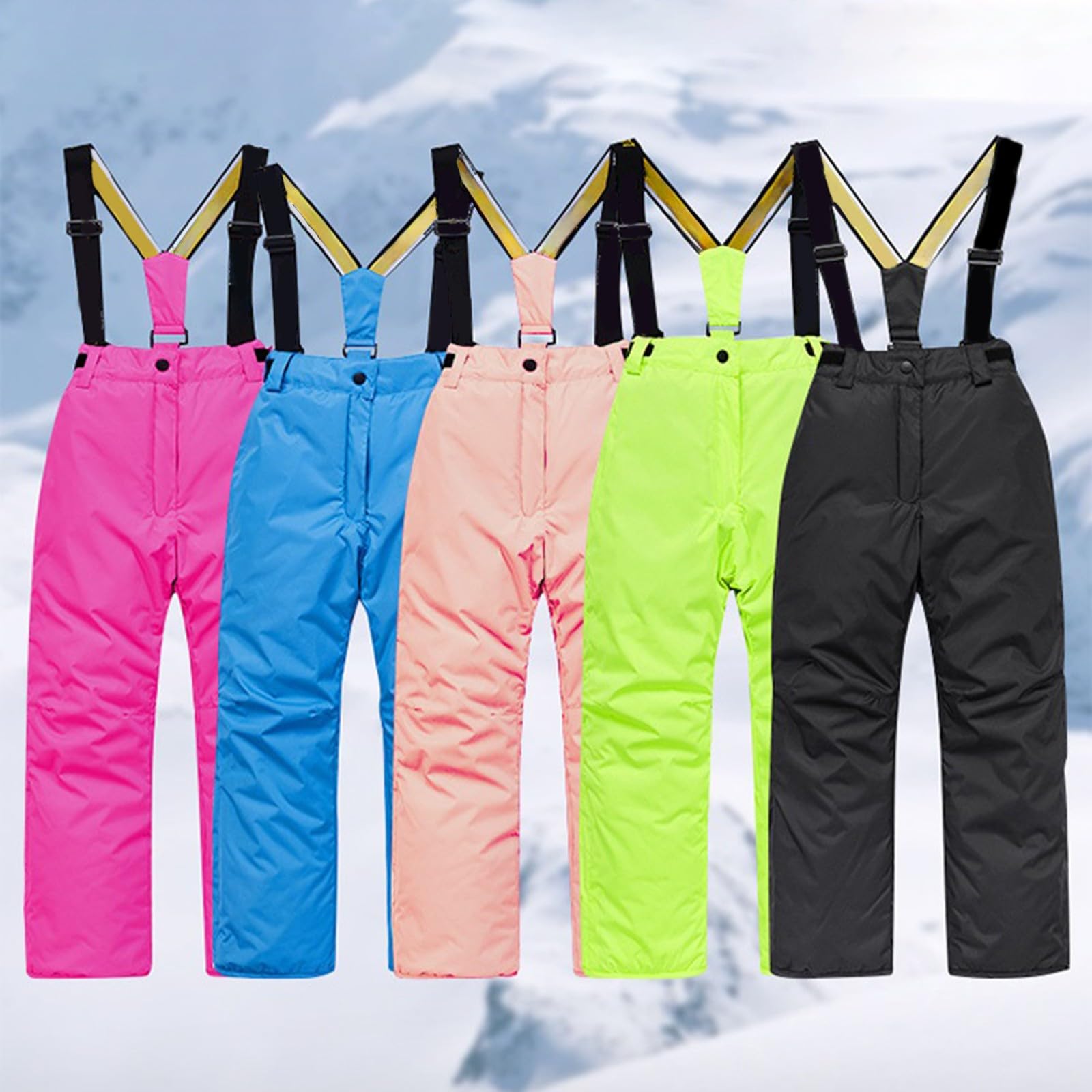 Generisch Kinder-Ski-Set aus Unisex Winterjacke und Hose Zweiteiler für Winter und Schnee, Winterset/Regen-Set für Jungen Mädchen,Schneeanzug Kinder,Winterjacke Mädchen
