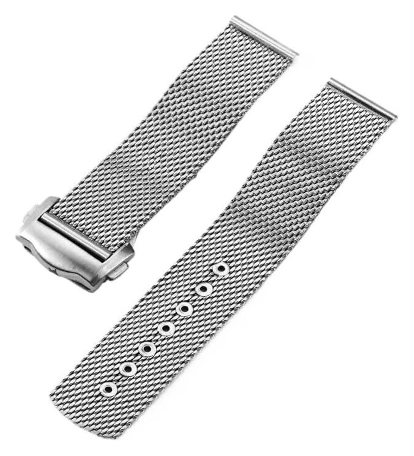 Pasek do zegarka ze stali nierdzewnej, 20mm Stainless Steel Mesh Watchband Metal Mesh Watch Strap Universal Smartwatch Replacement Watchband