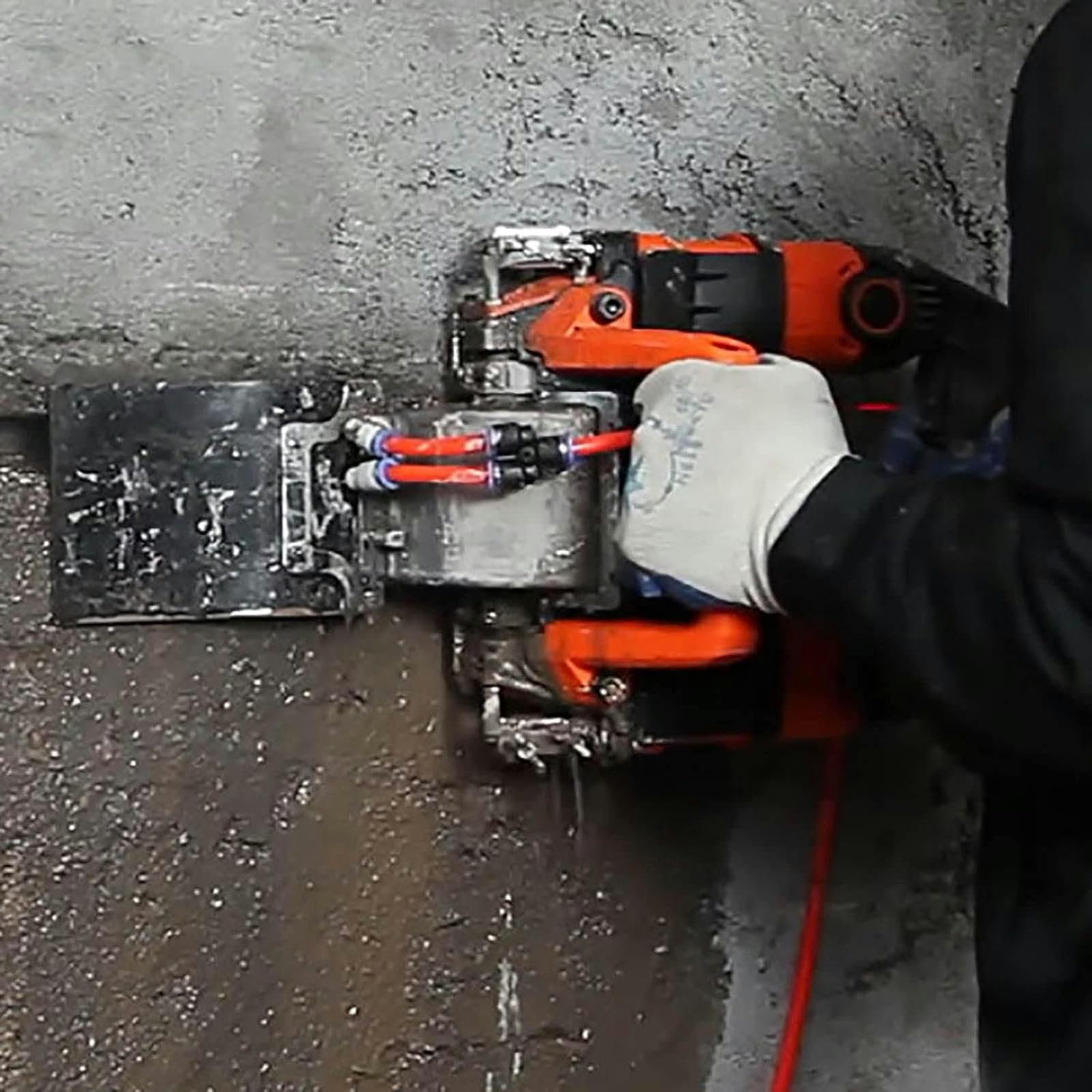 Máquina de corte de ranura de pared con ancho ajustable y 45 mm de profundidad para corte de mármol y alambre de pared