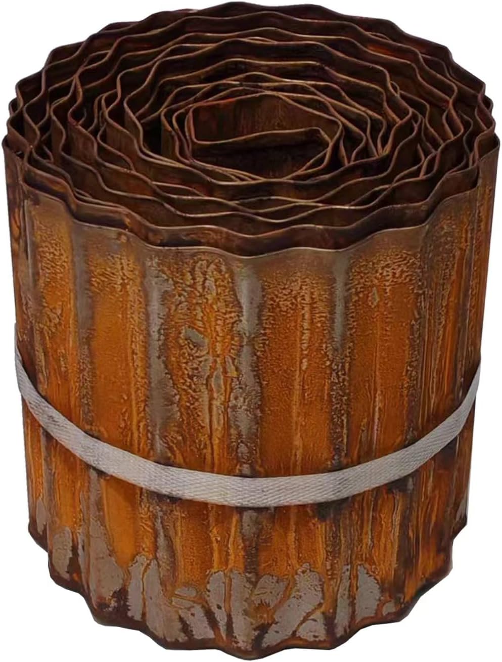Corrugated Metal Landscape Edging,6 Inch x 20FT Sturdy Steel Garden Edging Border (Rusted, 6 Inch x 20FT)