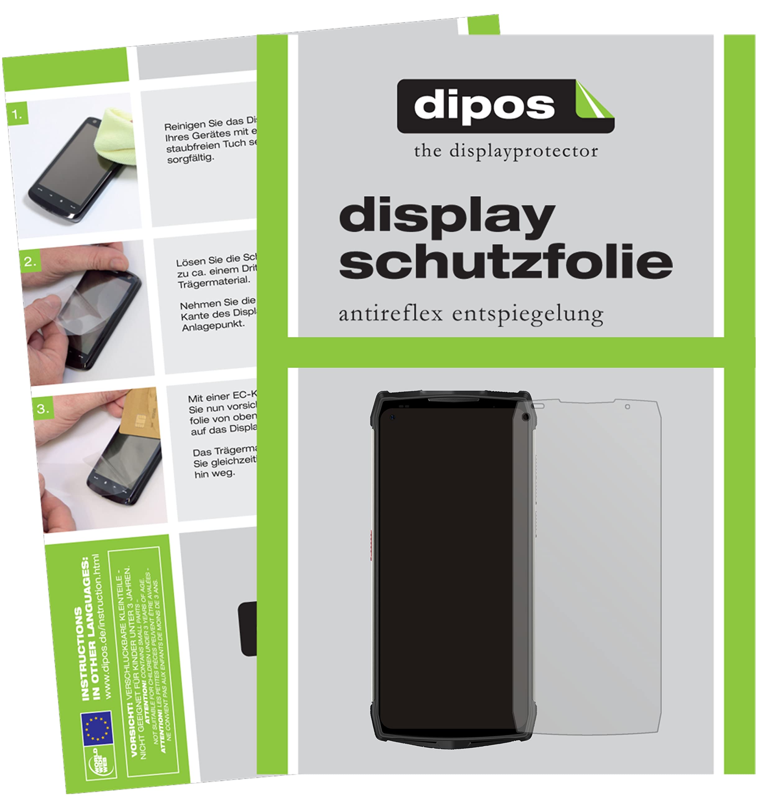 Dipos Pellicola Protettiva Antiriflesso per Ulefone Armor X12 Pro