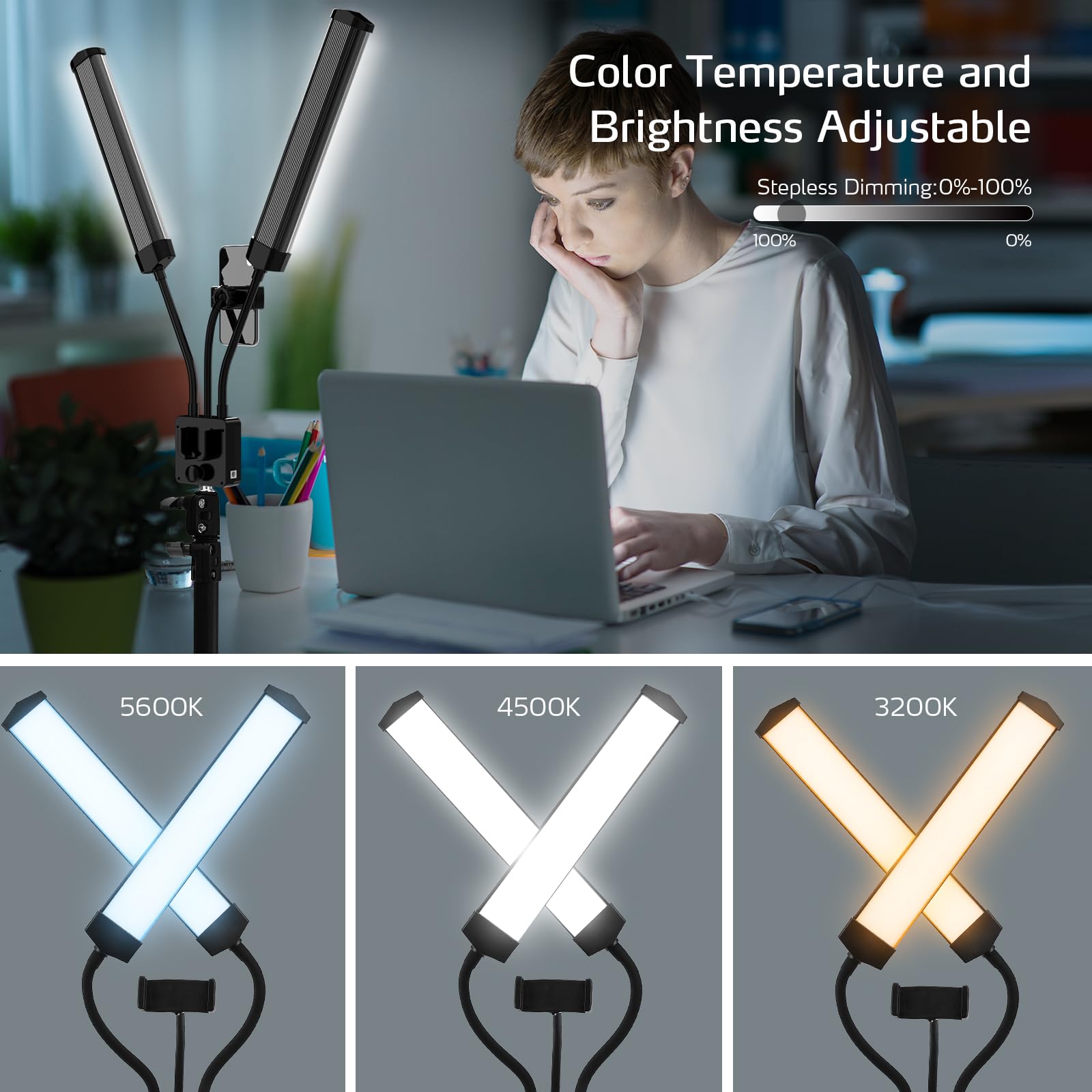 Lumière de cils pour extensions de cils (noir)