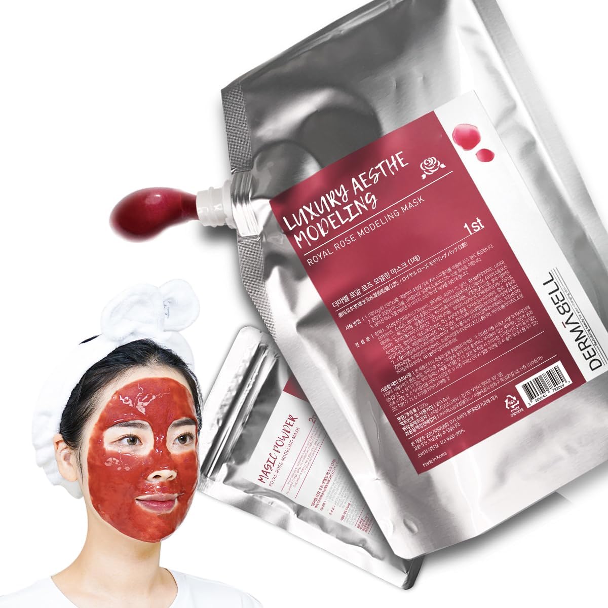 Dermabell jelly mask Rose 500g Facial Mask Premium Hydrating Cooling Korea Face Mask jelly mask face masks skincare Cleansing Facial Mask