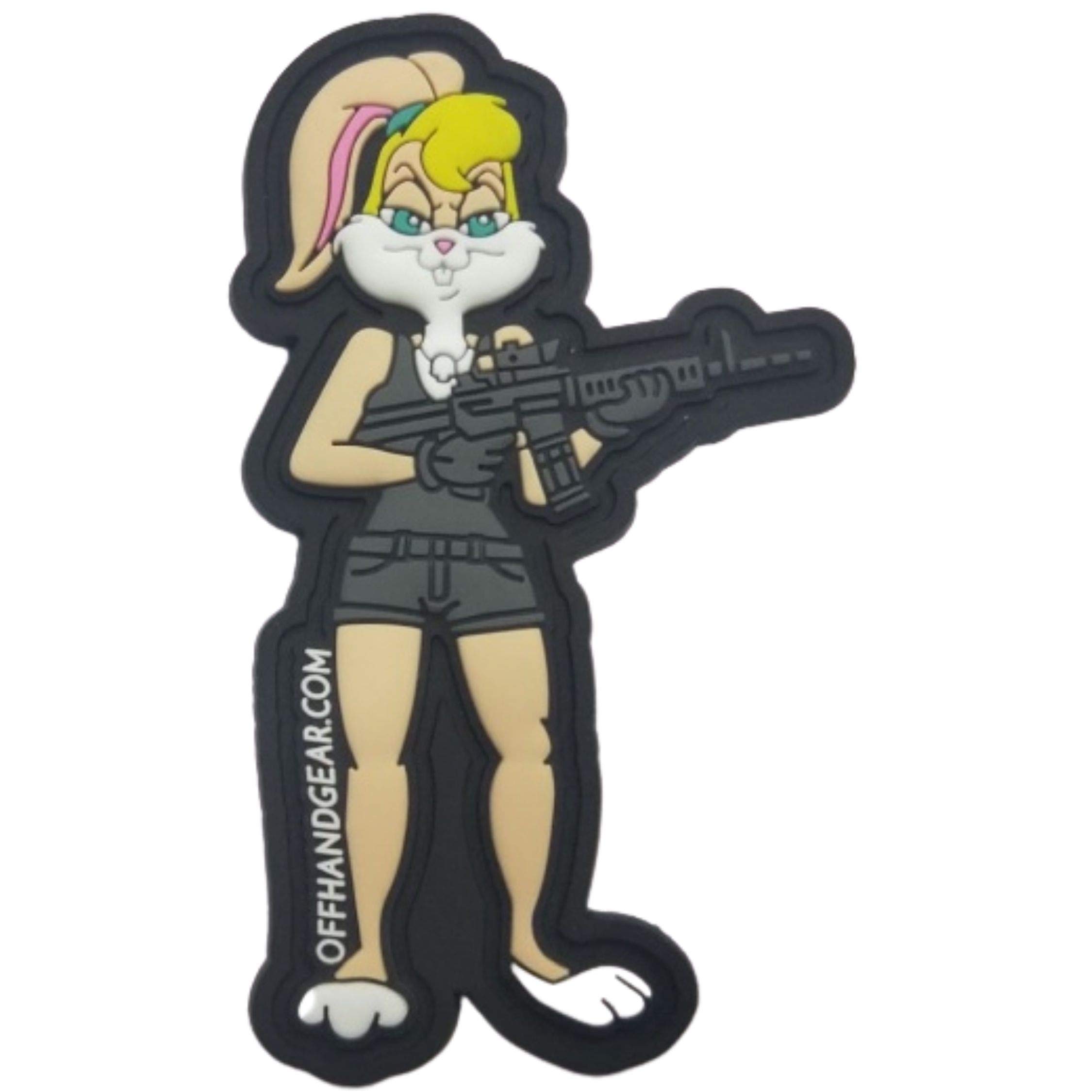 OffHand Gear PVC Gun Bunny Morale Patch with Glow in The Dark Features