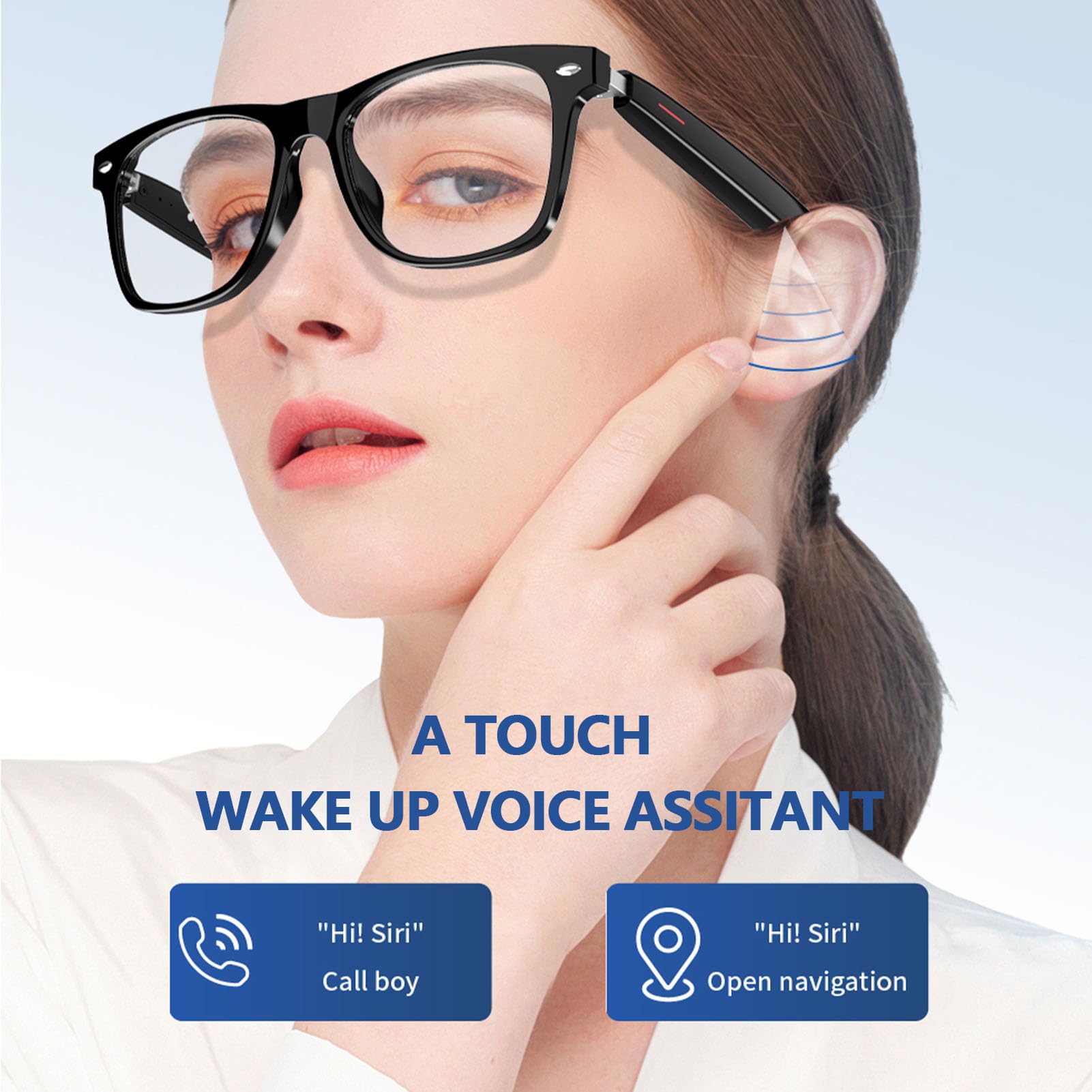OCCHIALI DA SOLE CON AURICOLARE BLUETOOTH CON MICROFONO WIRELESS