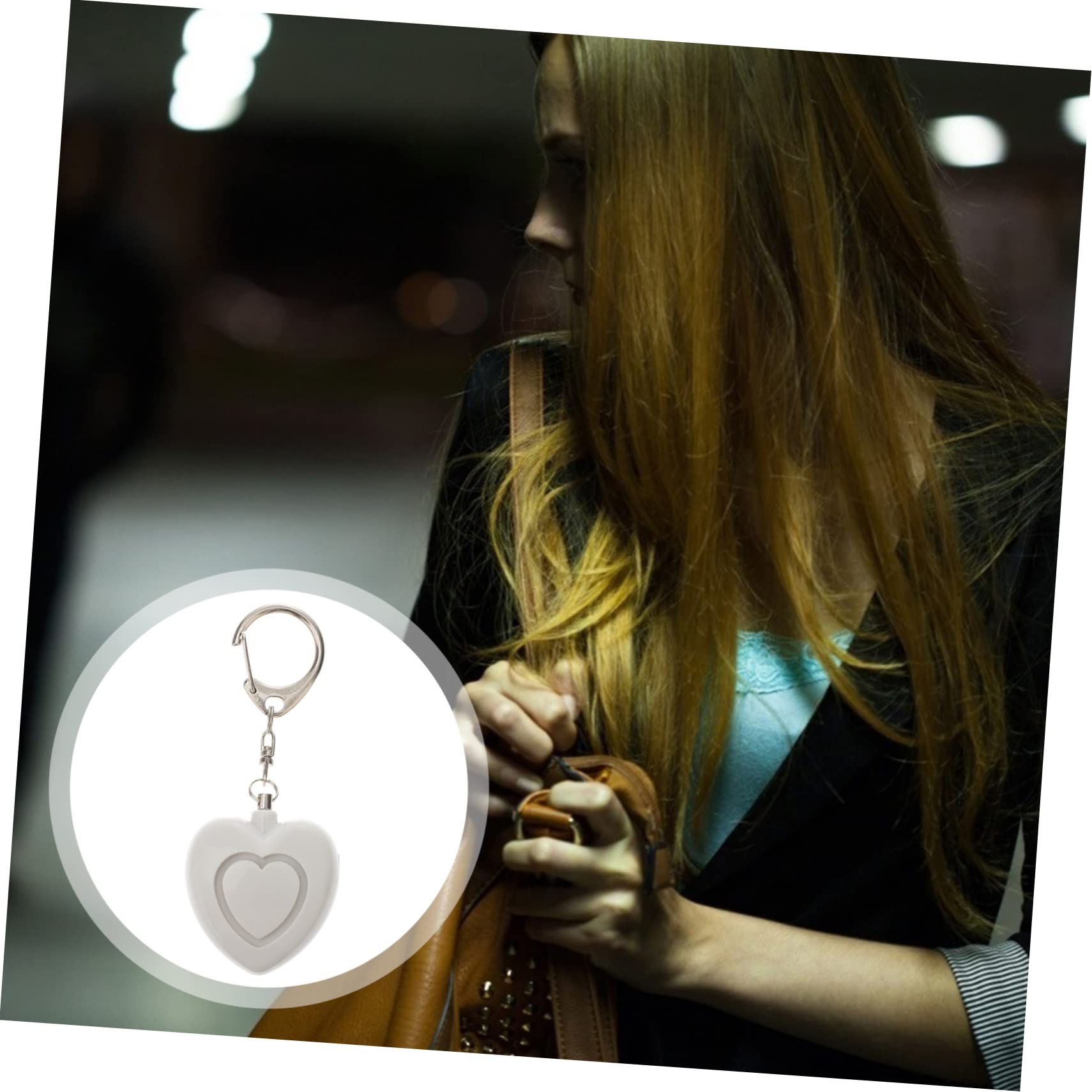 5piezas Alarma Personal Forma De con Luz Led De Seguridad para Mujeres Alarma De Personal para Emergencias y Situaciones