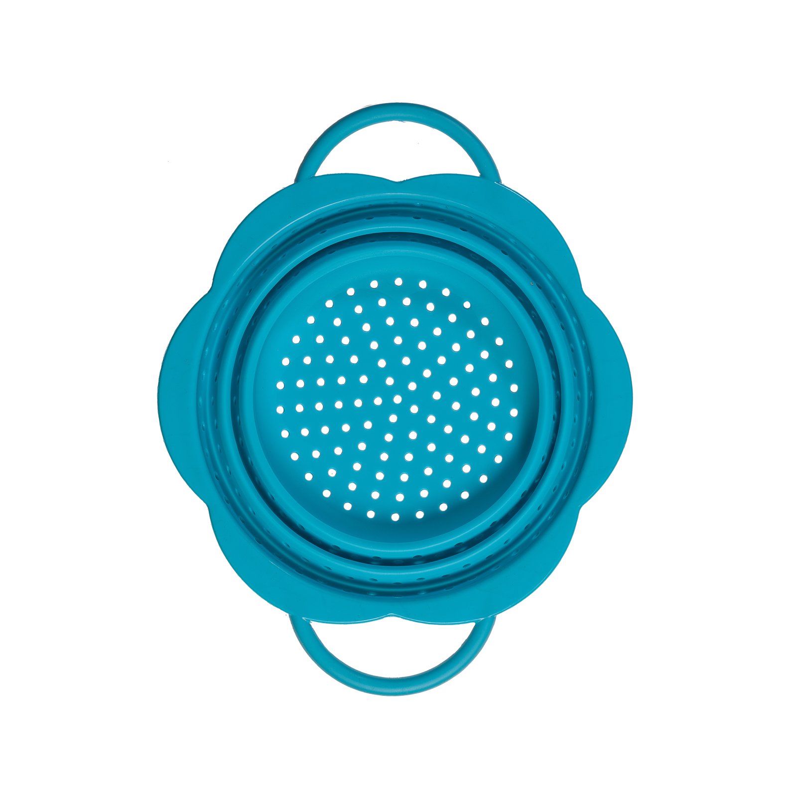 Kochblume Passoire Pliable Junior Türkis - Passoire pour enfants, flexible, facile à ranger et à nettoyer