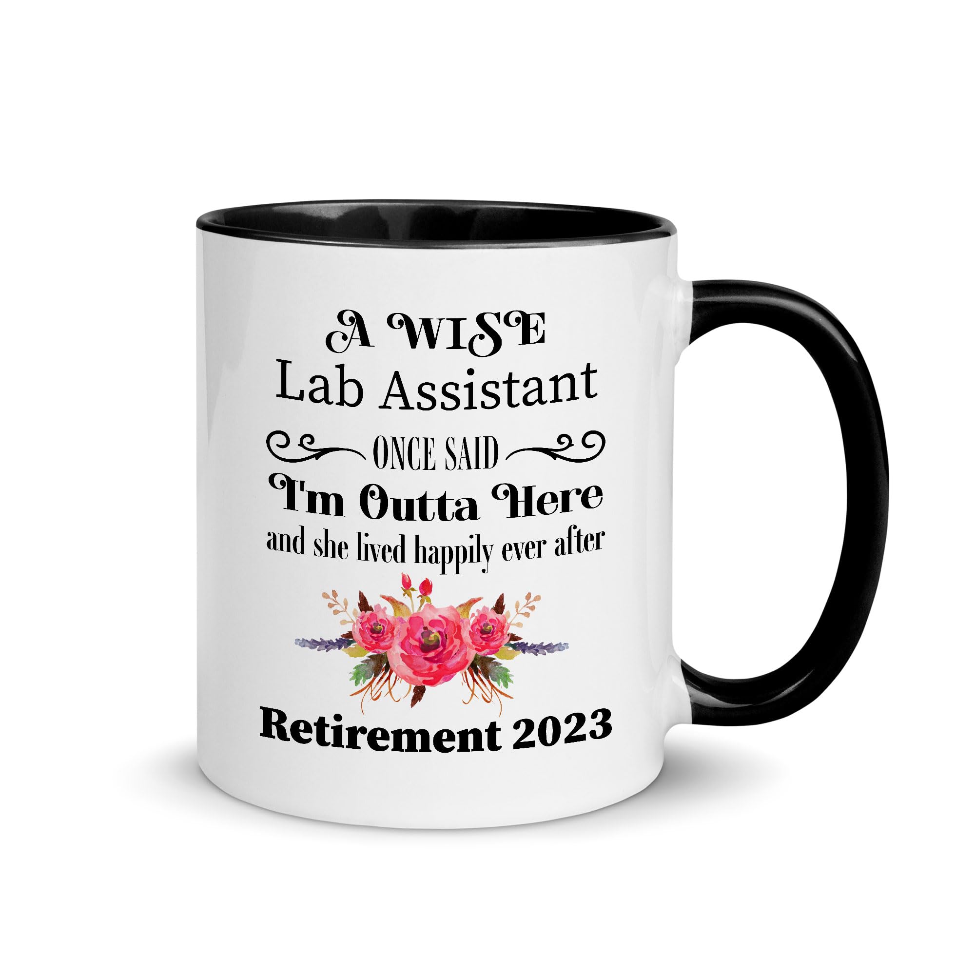 Retirement Gifts for Lab Assistant -I'm Outta Here Mug for Women Female Technician Laboratory Medical Tech Research Phlebotomist - Her Cute Retired Party Cute Happy Retirement 2023