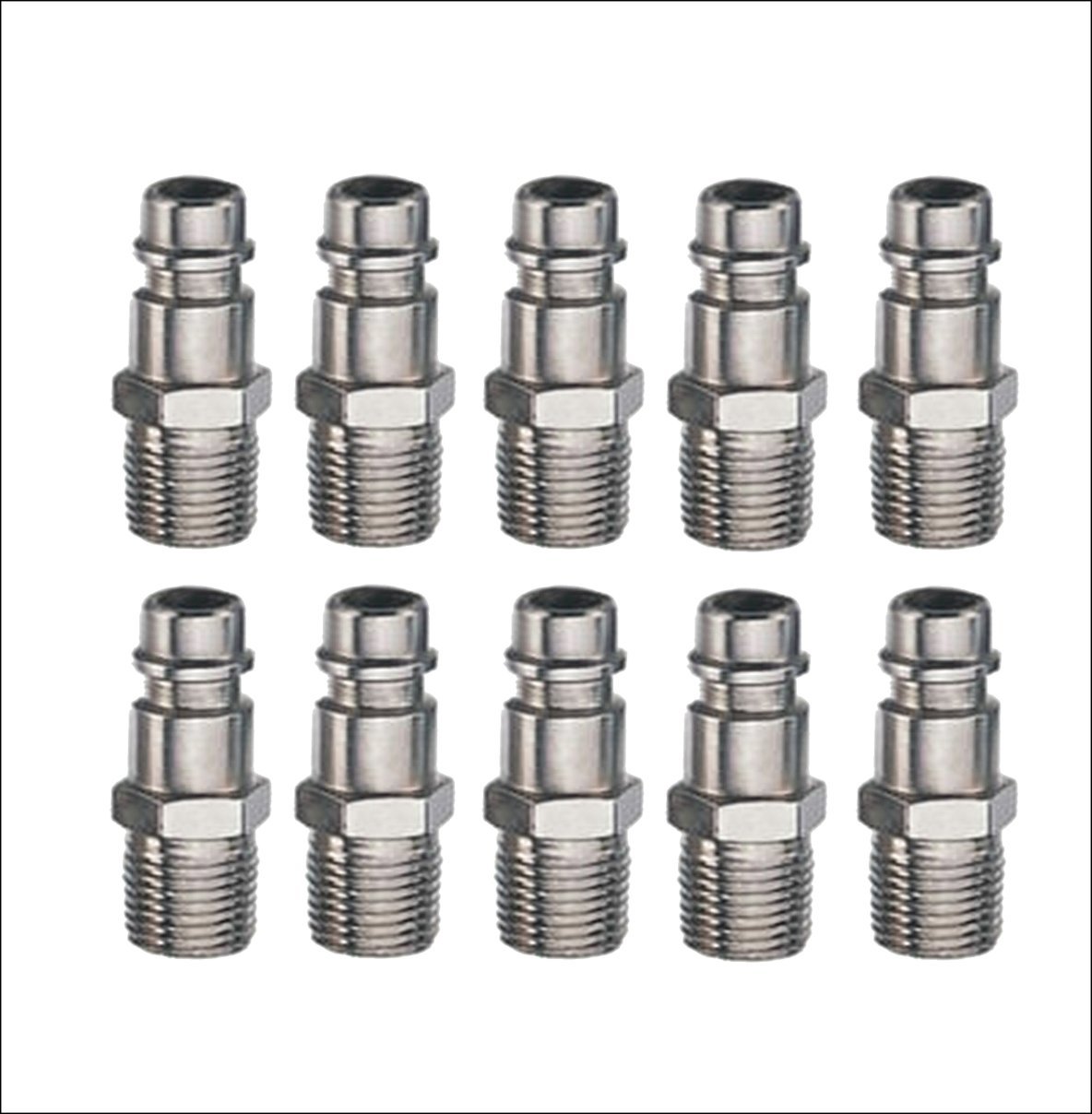 10 x 1/4''Euro Tail ( Hi Flow )  - Quick Release Tails - Air Line Fittings 004