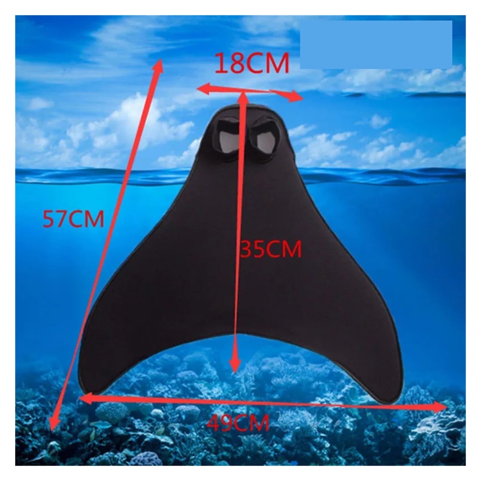 Generico Sirene da Nuoto Pinne for Immersione Accessori Allenamento