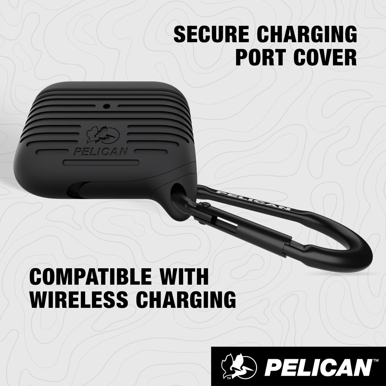 Protector - Compatible with AirPods Pro 3 Case w/Black Carabiner [Wireless Charging] [MIL-STD Protection] IP67 Waterproof Soft Silicone Case for AirPods Pro 3 - Anti Scratch - Black thumbnail 10