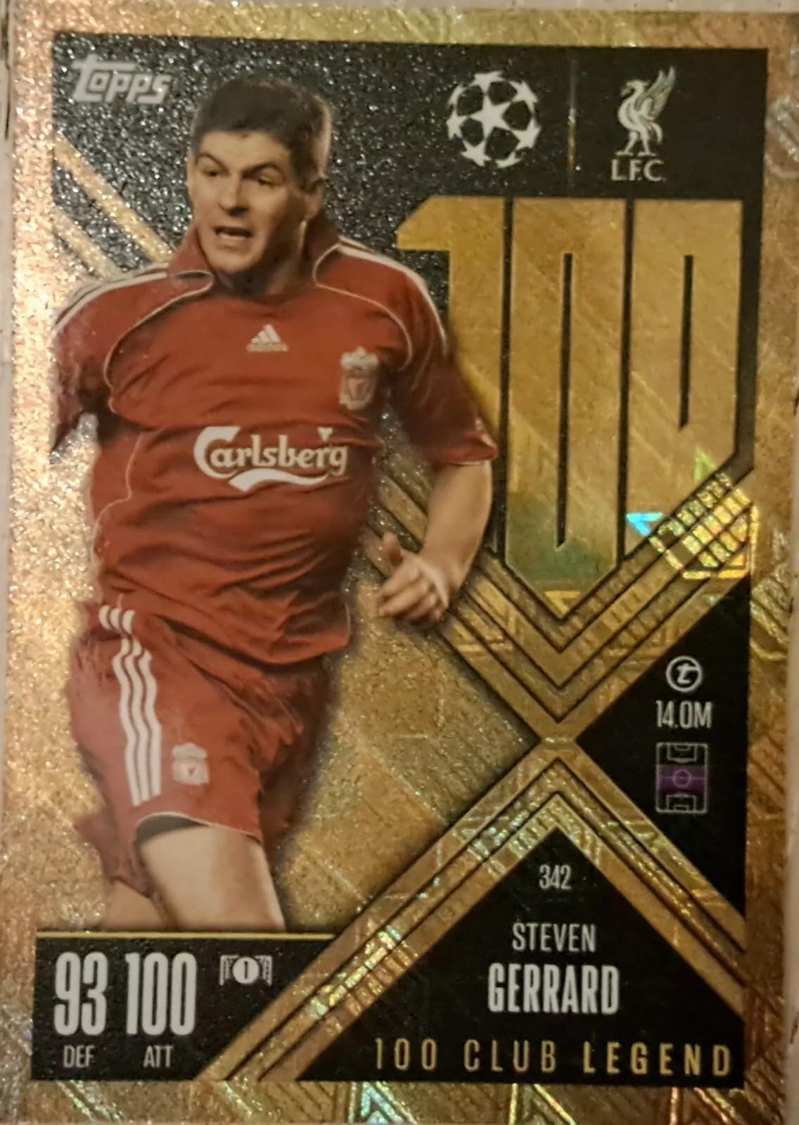 Match Attax Extra 2024 2025 100 Club Trading Card(s) You Select (Steven Gerrard Club Legend 342)