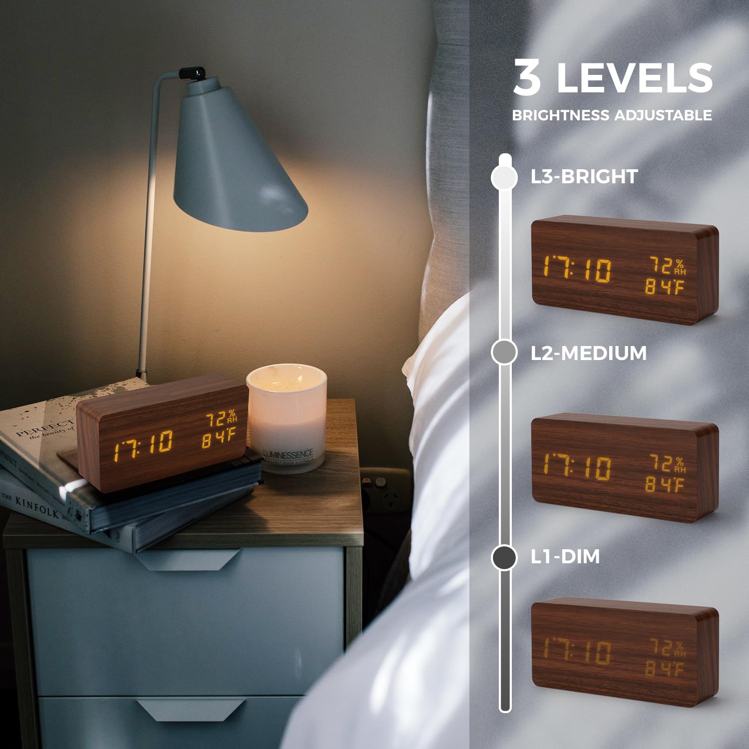 HomeWizard Energy display: temperatuur en luchtvochtigheid