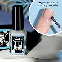 Vista 2 de Teenitor Removedor de suavizante de cutículas, aceite de cutícula, juego de herramientas para el cuidado de uñas con recortador de cutículas